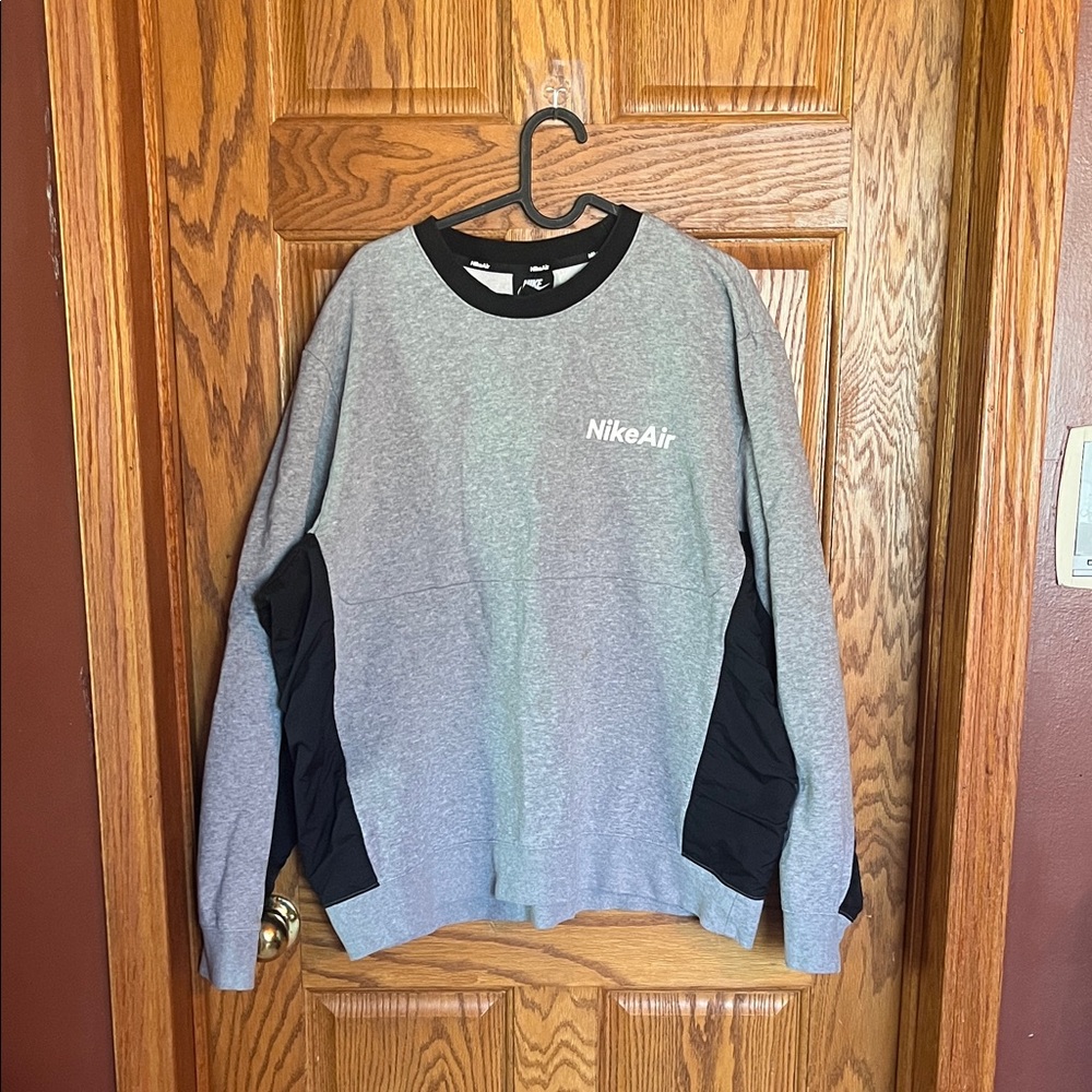 Nike Air Gray and Black Crewneck